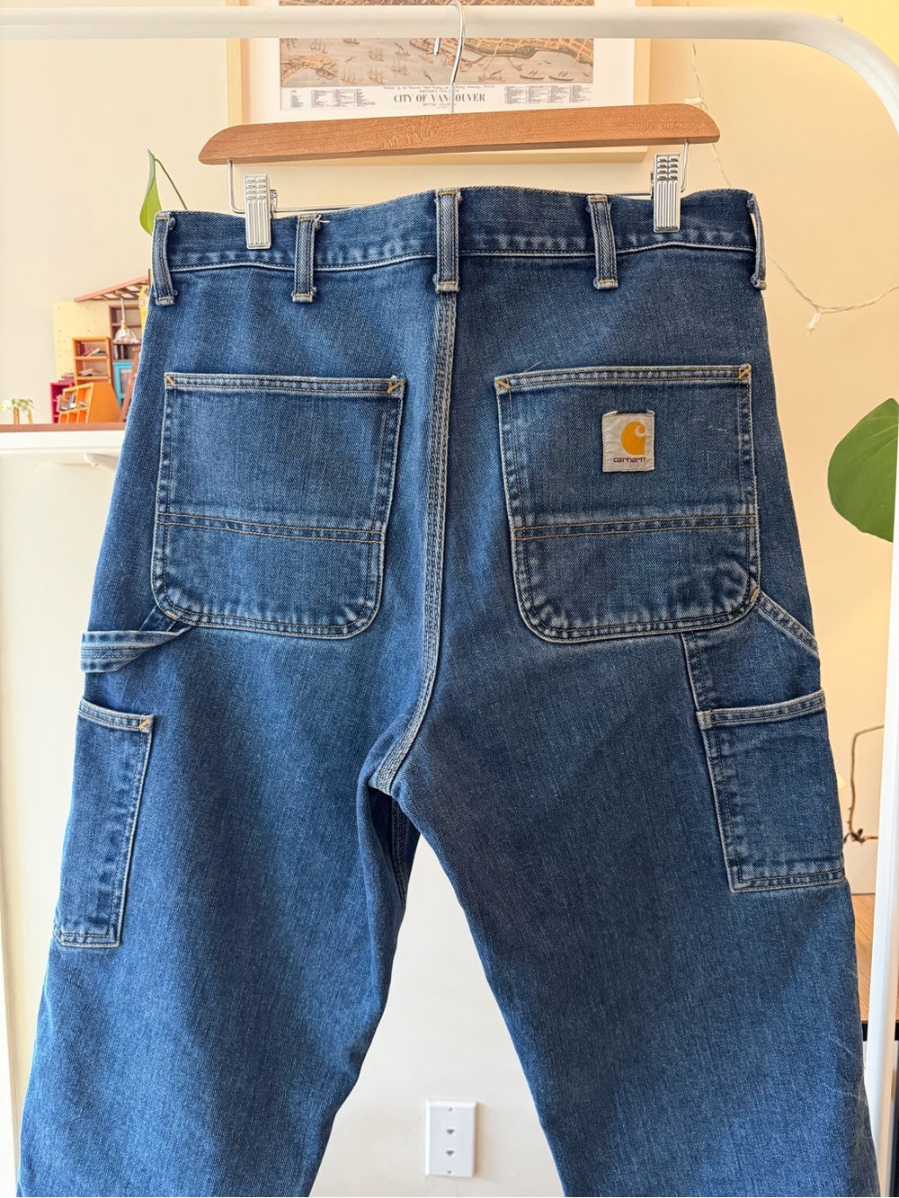 Carhartt WIP Single Knee Denim Pants With Distressing 32 x 32 (34 by 31)